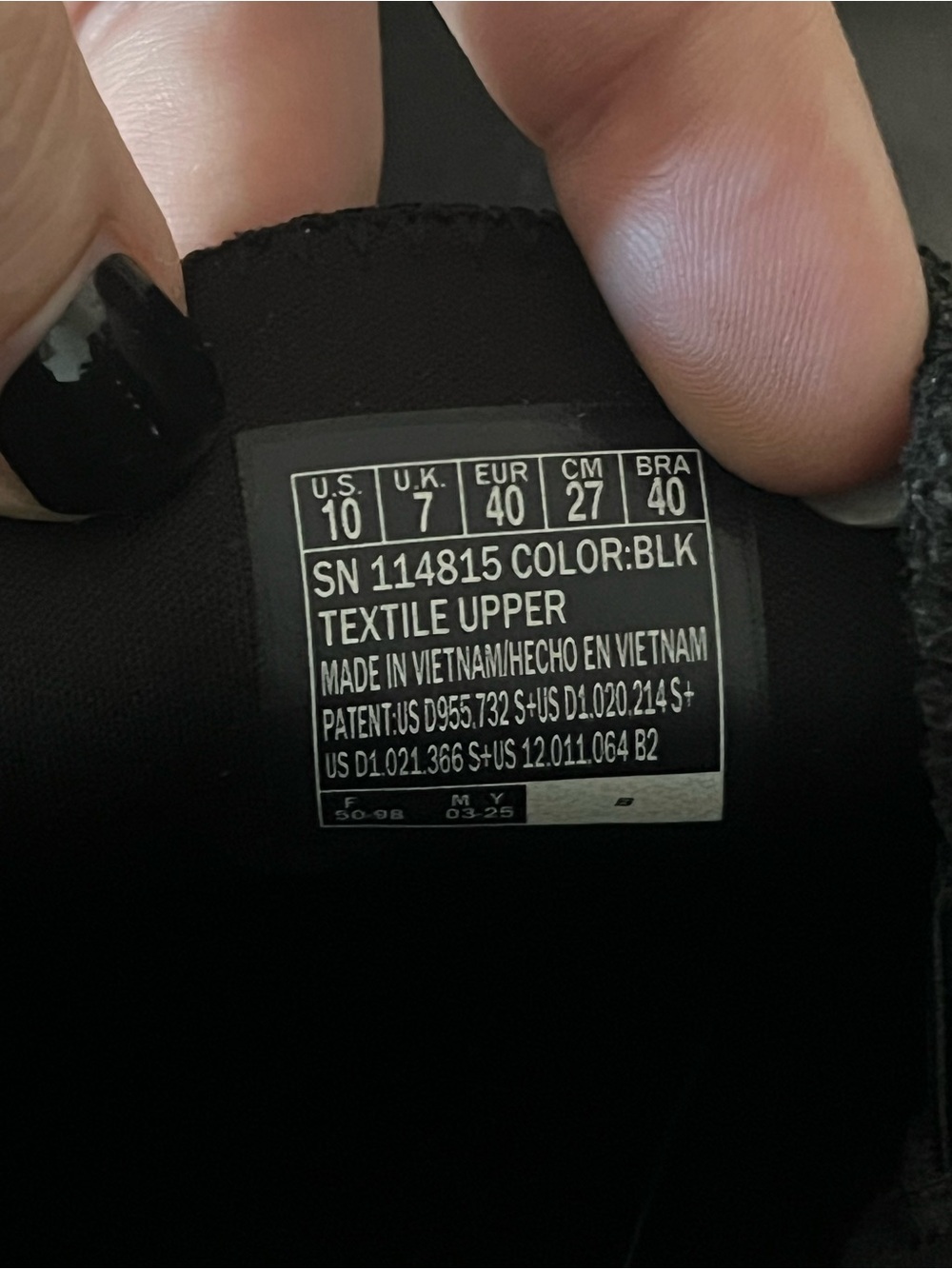 Skechers Black Canvas Sneakers with White Sole - Picture 6 of 7